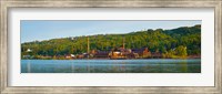 Abandoned copper mine at the waterfront, Keweenaw Waterway, Houghton, Upper Peninsula, Michigan, USA Fine Art Print