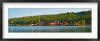 Abandoned copper mine at the waterfront, Keweenaw Waterway, Houghton, Upper Peninsula, Michigan, USA Fine Art Print