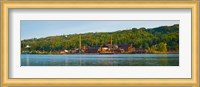 Abandoned copper mine at the waterfront, Keweenaw Waterway, Houghton, Upper Peninsula, Michigan, USA Fine Art Print