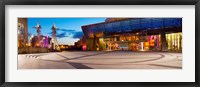 The Lowry complex at dusk, Salford Quays, Greater Manchester, England Fine Art Print