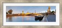 Bridge across the river, Pont Alexandre III, Seine River, Paris, Ile-De-France, France Fine Art Print