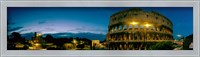 Amphitheater at dusk, Coliseum, Rome, Lazio, Italy Fine Art Print