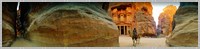 Narrow passageway at Al Khazneh, Petra, Jordan Fine Art Print