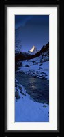 Mt Matterhorn from Zermatt, Valais Canton, Switzerland Framed Print