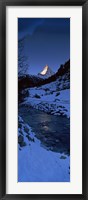 Mt Matterhorn from Zermatt, Valais Canton, Switzerland Fine Art Print