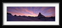 Mt Matterhorn at sunset, Riffelberg, Zermatt, Valais Canton, Switzerland Fine Art Print