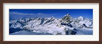 Snow Covered Swiss Alps, Switzerland Fine Art Print