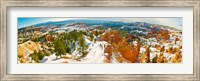 Rock formations in a canyon, Bryce Canyon, Bryce Canyon National Park, Red Rock Country, Utah, USA Fine Art Print