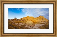 Rock formations on a landscape, Saddle Pass Trail, Badlands National Park, South Dakota, USA Fine Art Print
