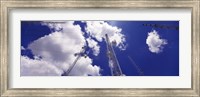 Low angle view of radio antennas, Tucson Mountain Park, Tucson, Arizona, USA Fine Art Print