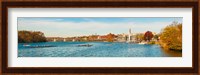 Crew teams in their sculls on the Potomac River at Old Georgetown Waterfront, Washington DC, USA Fine Art Print