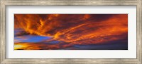 Clouds in the sky at sunset, Taos, Taos County, New Mexico, USA Fine Art Print