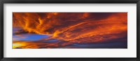 Clouds in the sky at sunset, Taos, Taos County, New Mexico, USA Fine Art Print