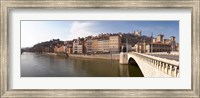 Bonaparte Bridge over the Saone River, Lyon, Rhone, Rhone-Alpes, France Fine Art Print