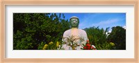 Low angle view of a Buddha statue, Lahaina Jodo Mission, Maui, Hawaii, USA Fine Art Print