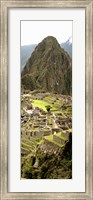 High angle view of an archaeological site, Machu Picchu, Cusco Region, Peru Fine Art Print