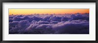 Sunset above the clouds Fine Art Print