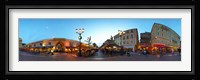 Street with buildings at dusk, Nice, Alpes-Maritimes, Provence-Alpes-Cote d'Azur, France Fine Art Print