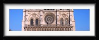 Architectural detail of a cathedral, Notre Dame de Paris, Paris, Ile-de-France, France Fine Art Print