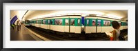 360 degree view of a metro train, Paris, Ile-de-France, France Fine Art Print