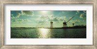 Dockyard at the riverfront, East River, Red Hook, Brooklyn, New York City, New York State, USA Fine Art Print