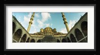 Low angle view of inside of New Mosque, New Mosque, Eminonu, Istanbul, Turkey Fine Art Print