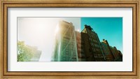 Low angle view of buildings from the High Line in Chelsea, New York City, New York State, USA Fine Art Print