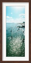 Tourists enjoying on the beach at Coney Island, Brooklyn, New York City, New York State, USA Fine Art Print