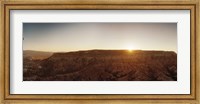 Cappadocia landscape at sunrise, Cappadocia, Central Anatolia Region, Turkey Fine Art Print