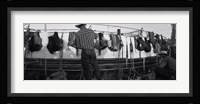 Cowboy with tacks at rodeo, Pecos, Texas Fine Art Print