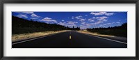 Highway passing through landscape, New Mexico, USA Fine Art Print