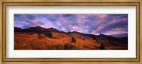 Clouds over mountainous landscape at dusk, Montana, USA Fine Art Print