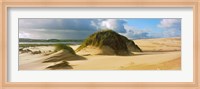 Clouds over sand dunes, Sands of Forvie, Newburgh, Aberdeenshire, Scotland Fine Art Print