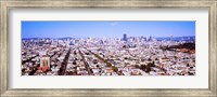 Houses in a city, San Francisco, California, USA 2012 Fine Art Print