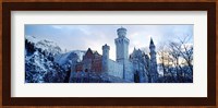 Neuschwanstein Castle in winter, Bavaria, Germany Fine Art Print