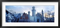 Neuschwanstein Castle in winter, Bavaria, Germany Fine Art Print
