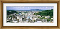 Buildings in a city, view from Hohensalzburg Castle, Salzburg, Austria Fine Art Print
