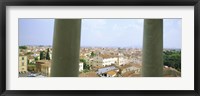 City viewed from the Leaning Tower Of Pisa, Piazza Dei Miracoli, Pisa, Tuscany, Italy Fine Art Print