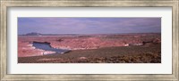 Dam on a lake, Glen Canyon Dam, Lake Powell, Utah/Arizona, USA Fine Art Print