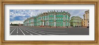 Parade Ground in front of a museum, Winter Palace, State Hermitage Museum, Palace Square, St. Petersburg, Russia Fine Art Print