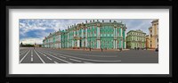Parade Ground in front of a museum, Winter Palace, State Hermitage Museum, Palace Square, St. Petersburg, Russia Fine Art Print