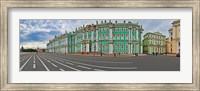 Parade Ground in front of a museum, Winter Palace, State Hermitage Museum, Palace Square, St. Petersburg, Russia Fine Art Print