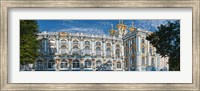 Facade of a palace, Catherine Palace, Tsarskoye Selo, St. Petersburg, Russia Fine Art Print