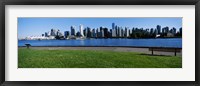 River walk with skylines in the background, Vancouver, British Columbia, Canada 2013 Fine Art Print