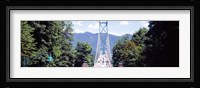 Lions Gate Suspension Bridge, Vancouver, British Columbia, Canada Fine Art Print