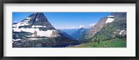 Bearhat Mountain and Hidden Lake, US Glacier National Park, Montana, USA Fine Art Print