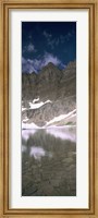 Reflections on lake at US Glacier National Park, Montana Fine Art Print