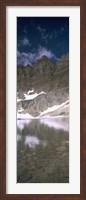 Reflections on lake at US Glacier National Park, Montana Fine Art Print