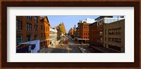 Buildings along a road in a city, view from High Line, New York City, New York State, USA Fine Art Print