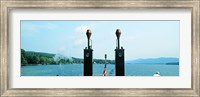 View from the Minne Ha Ha Steamboat, Lake George, New York State, USA Fine Art Print